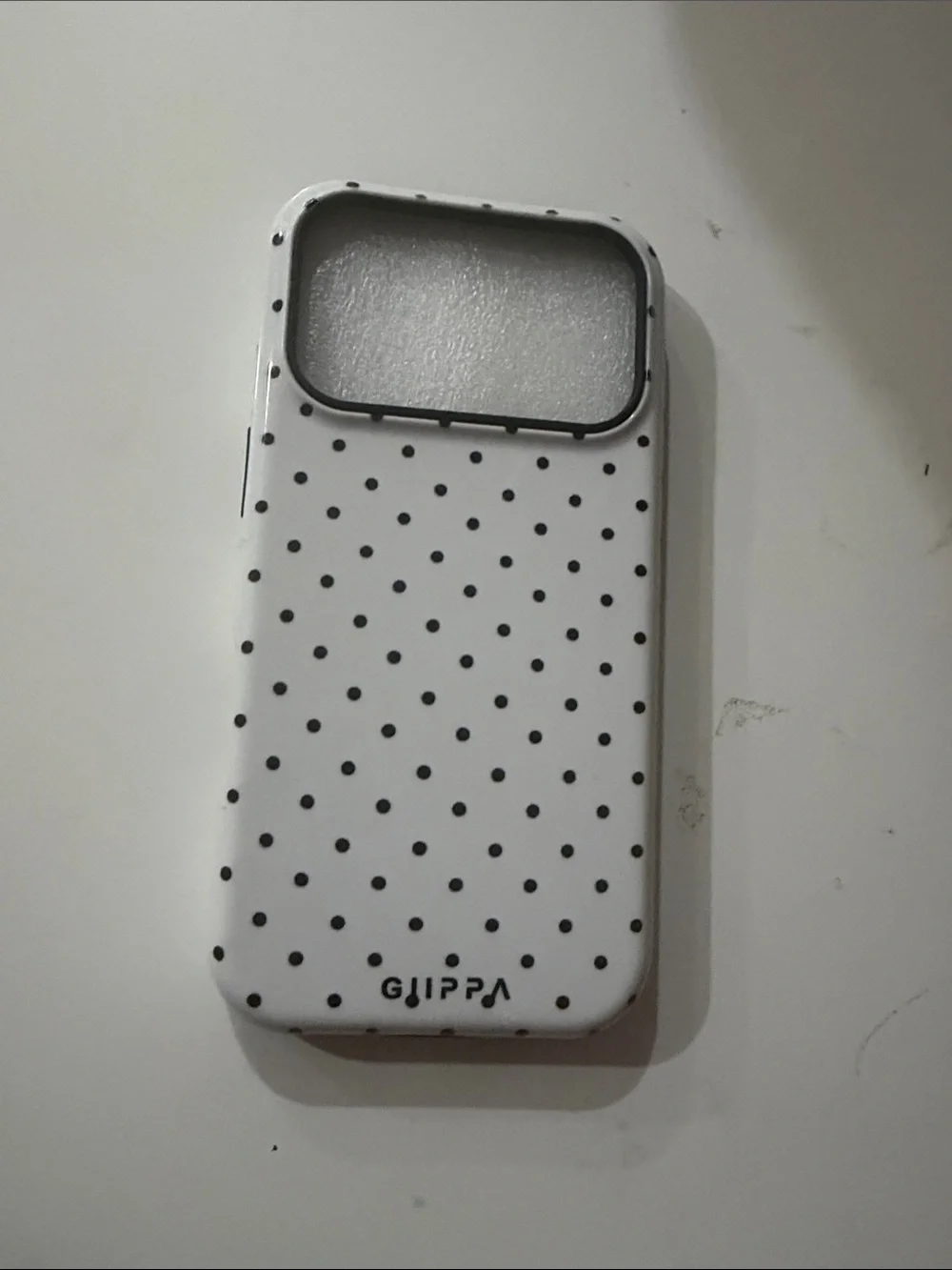White Polka Dot Protective Phone Case